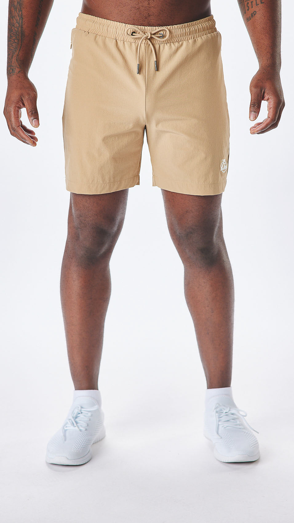Tan Nylon Shorts