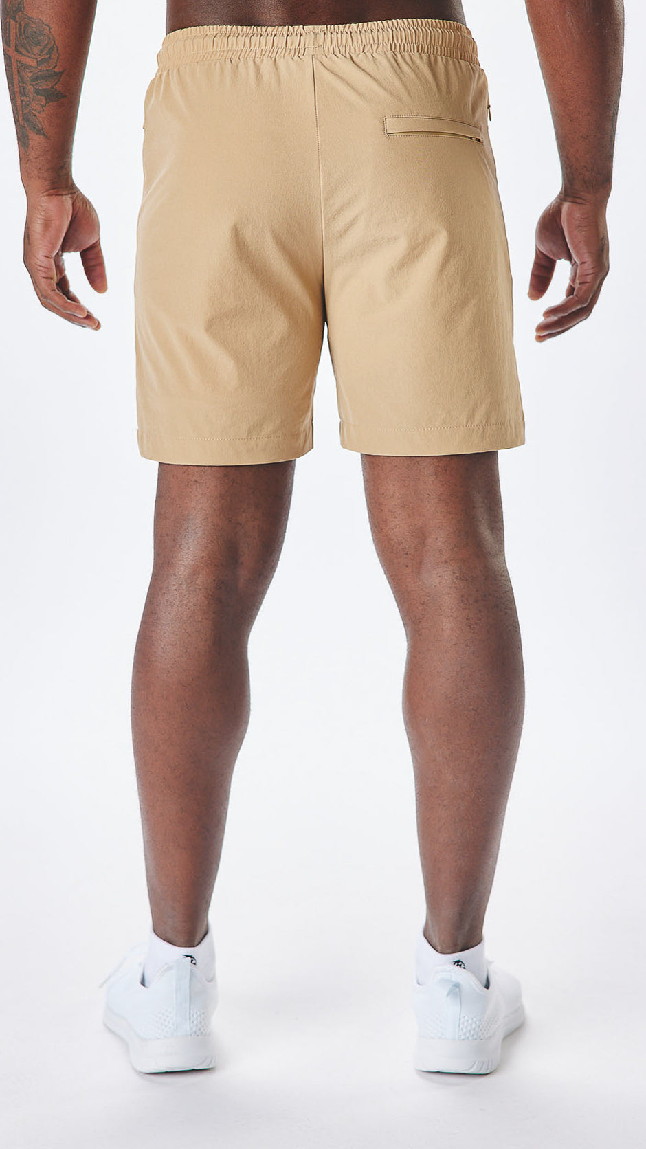 Tan Nylon Shorts
