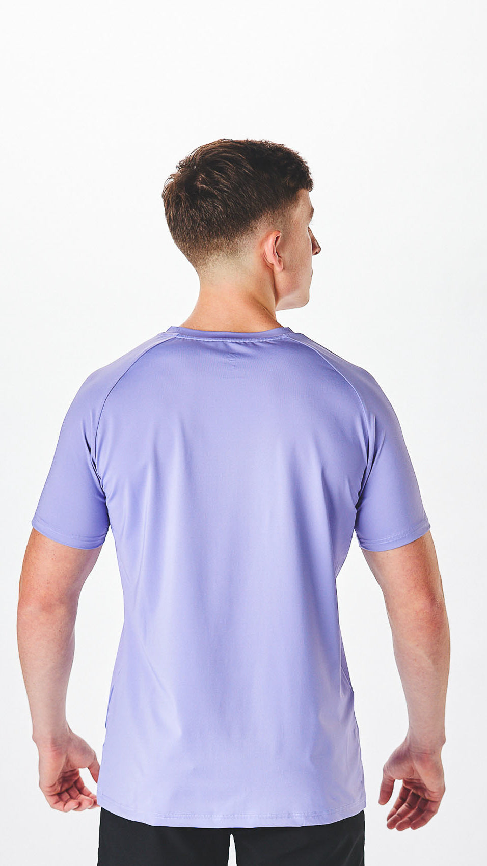 Purple sales polyester shirt