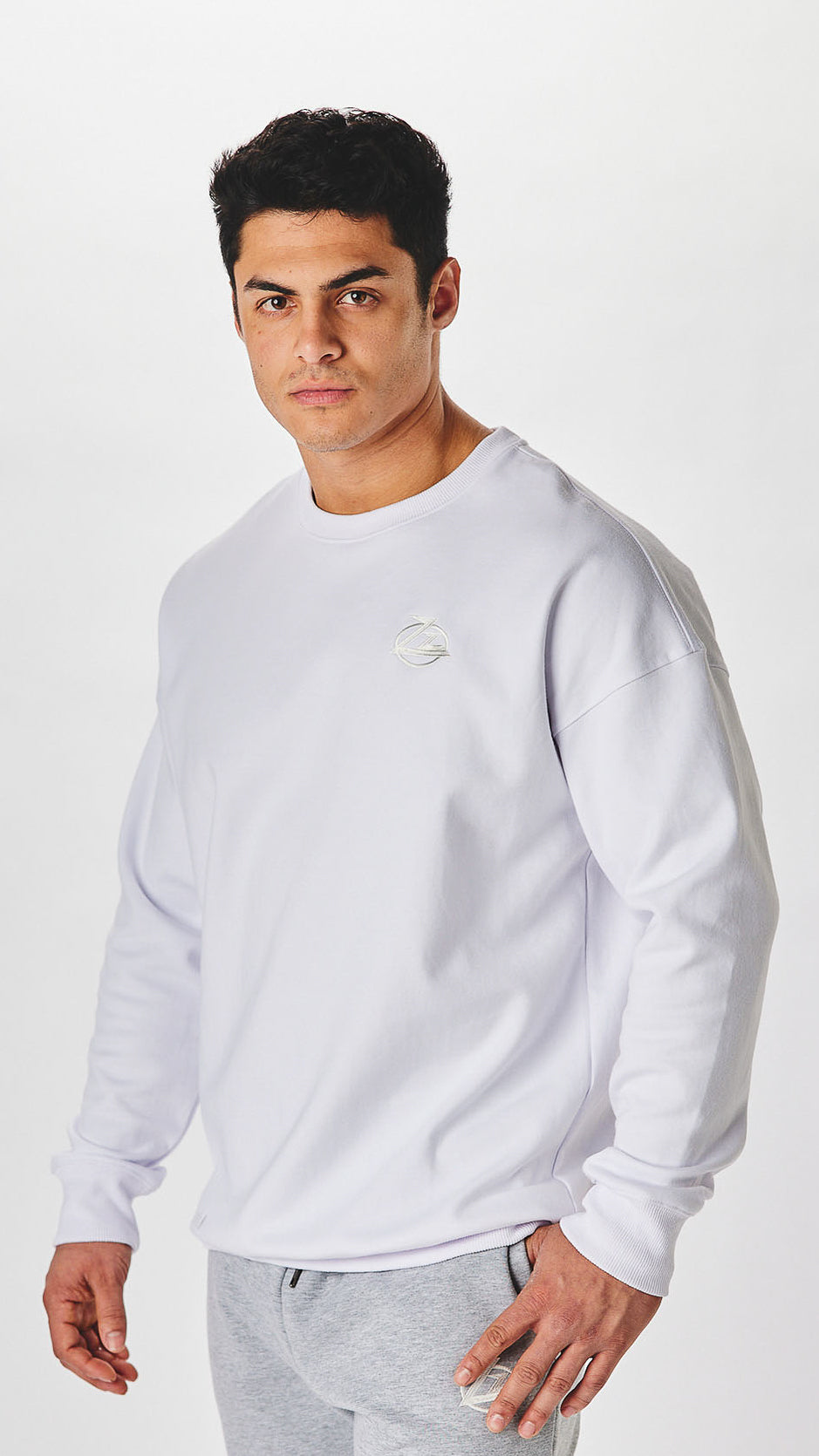 White Zz Essential Crewneck