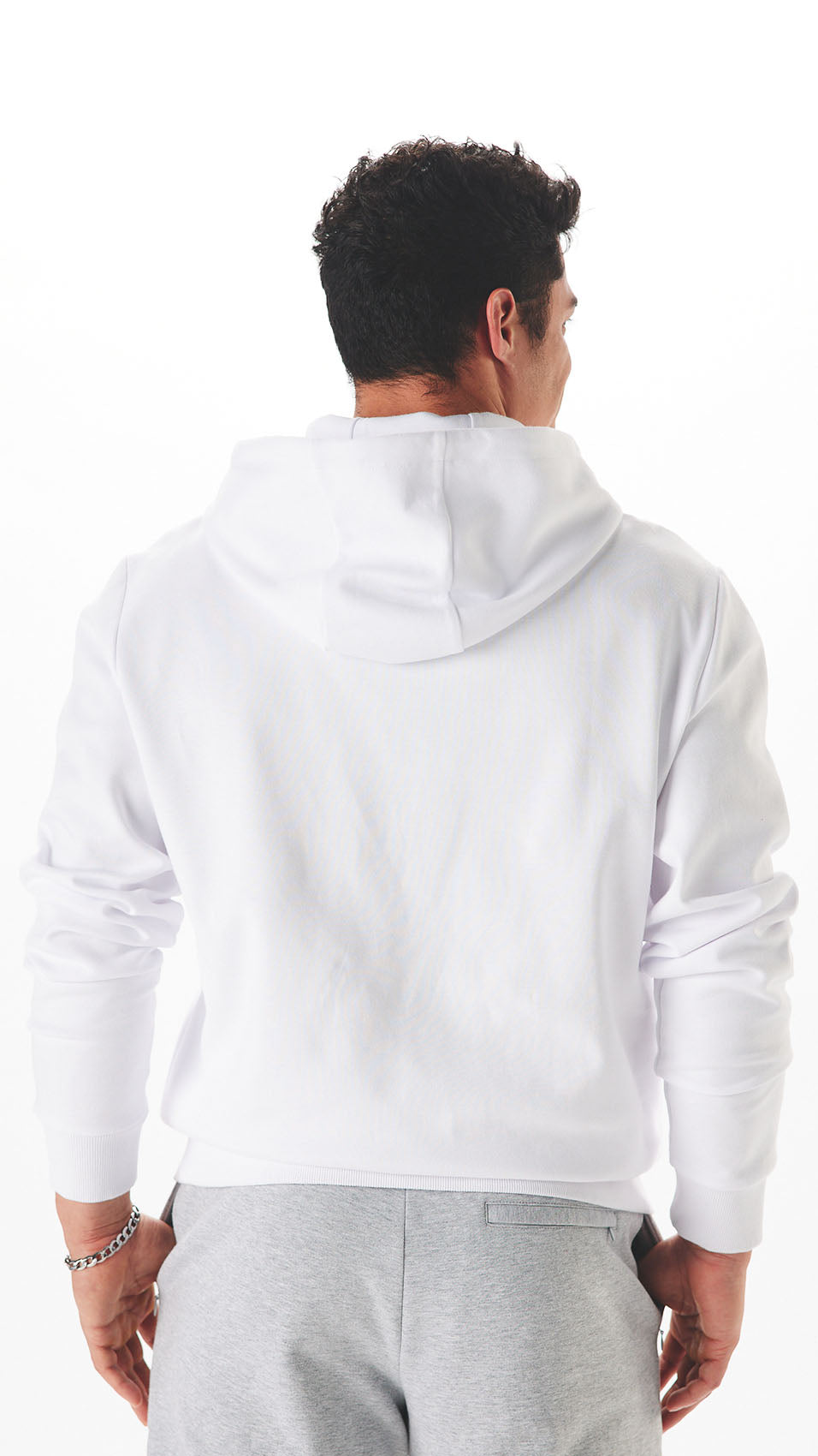 White Zz Essential Hoodie