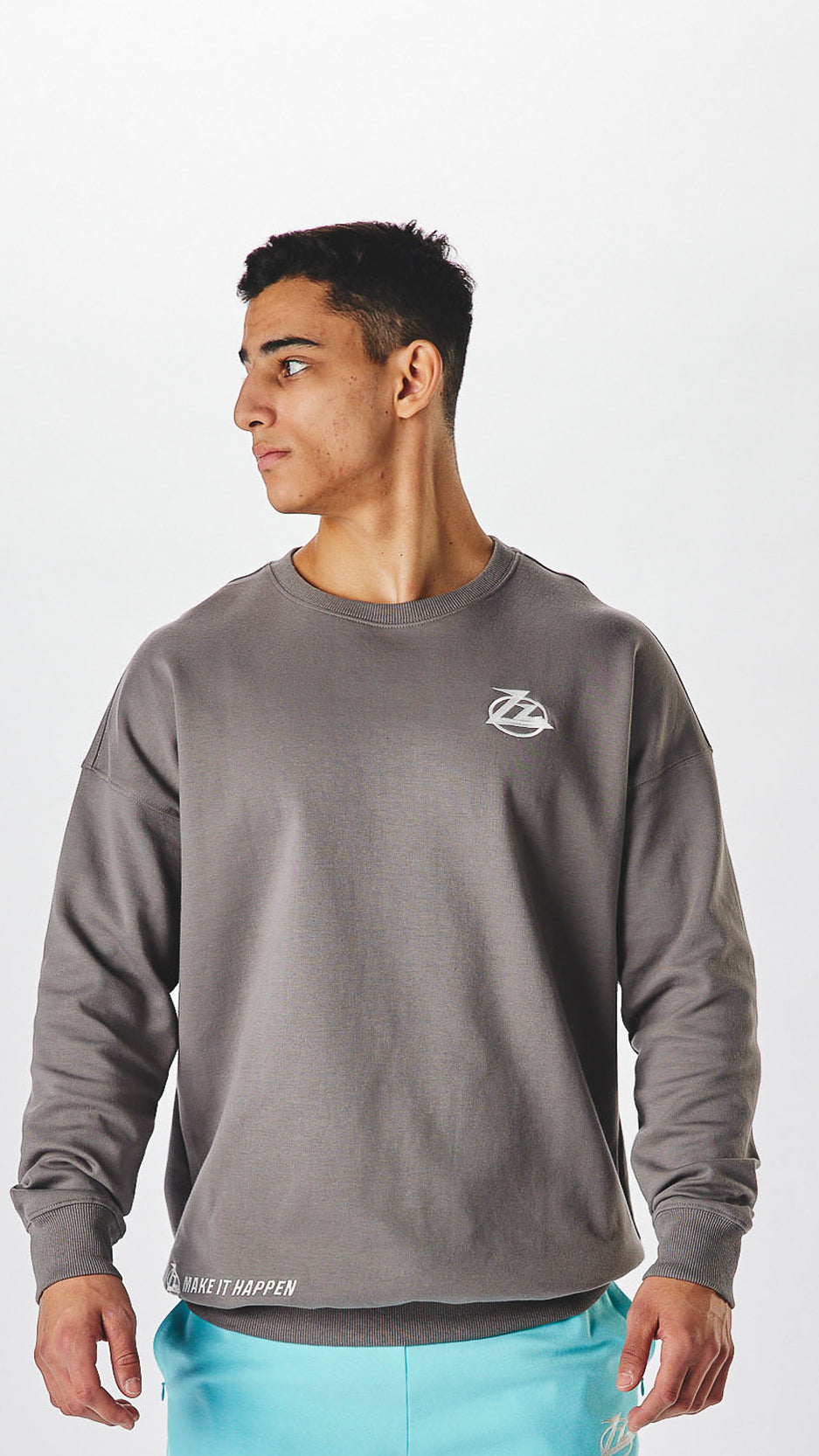 Charcoal Zz Essential Crewneck